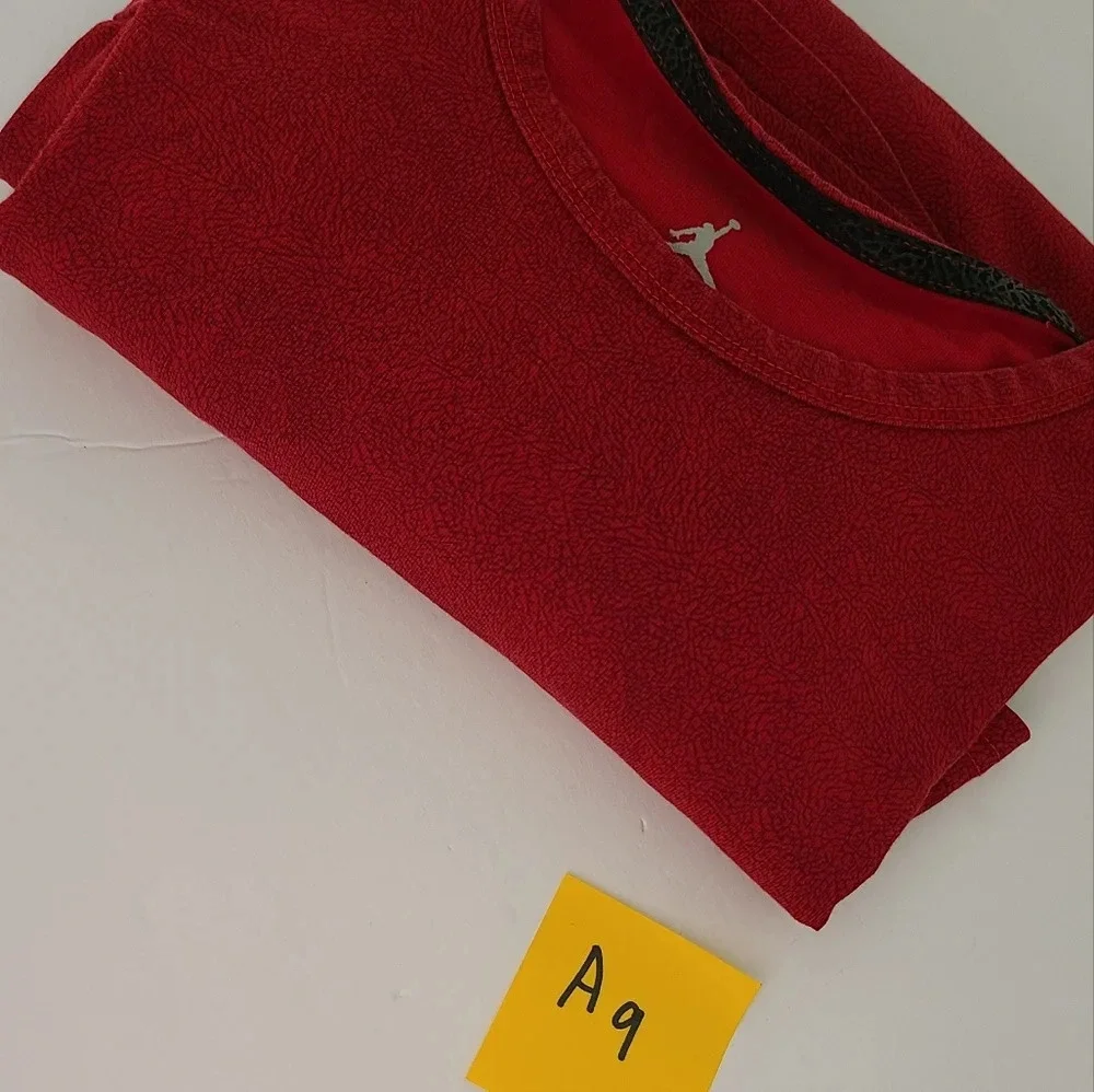 Jordan mens tshirts long sleeve sz.S red